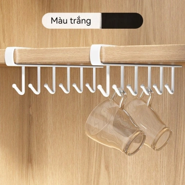 Giá Treo Đồ Dưới Tủ Bếp Không Cần Khoan TN16 - Móc Đa Năng, Cố Định, Gọn Gàng, Chỉ 21.000₫ 10