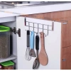 Giá treo đồ inox đa năng gắn sau tủ, móc treo nhà tắm, bếp, dán tường – chỉ 15.809₫ 3