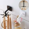 Giá treo đồ nhà bếp 6 móc đa năng xoay 360° kèm miếng dán tường siêu dính - chỉ 7.800₫ 9