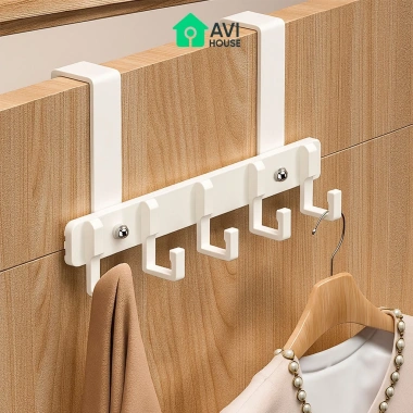 Giá Treo Đồ Sau Cánh Cửa 5 Móc AVI-MT2 Kim Loại Siêu Bền - Tiết Kiệm Không Gian, Đa Năng, Gọn Gàng, Giá Chỉ 59.000₫
