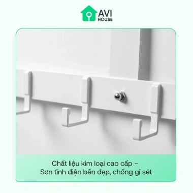 Giá Treo Đồ Sau Cánh Cửa 5 Móc AVI-MT2 Kim Loại Siêu Bền - Tiết Kiệm Không Gian, Đa Năng, Gọn Gàng, Giá Chỉ 59.000₫