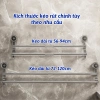 Giá Treo Khăn 2 Tầng Điều Chỉnh Độ Dài - Kệ Đồ, Thanh Treo, Phơi Đồ, Hút Chân Không - Giá chỉ 118k 4