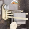 Giá treo khăn 3 thanh gắn tường xoay 180° hút chân không - Đa năng phòng tắm, bếp, giảm còn 43.000₫ 2