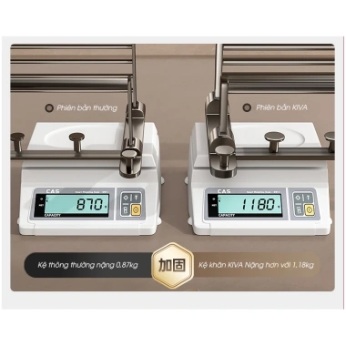 Giá treo khăn BINSU nhôm hàng không - Kệ nhà tắm dán/khoan tường, chỉ 250.000 VNĐ