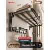 Giá treo khăn BINSU nhôm hàng không - Kệ nhà tắm dán/khoan tường, chỉ 250.000 VNĐ 6