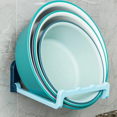 Giá treo khăn dán tường gấp gọn, Đỡ Thau Chậu đa năng tiện lợi, FREE SHIP - 3.960₫