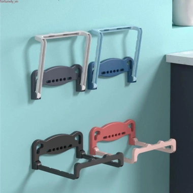 Giá treo khăn dán tường gấp gọn, Đỡ Thau Chậu đa năng tiện lợi, FREE SHIP - 3.960₫