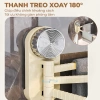 Giá Treo Khăn Gắn Tường Xoay 180 độ Hút Chân Không Đa Năng Phòng Tắm & Bếp 2