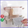 Giá Treo Khăn Inox 2 Tầng 55cm - Không Khoan Vít, Dùng Cho Nhà Tắm, Giá 30.000₫