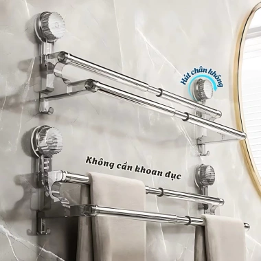 Giá treo khăn mặt, khăn tắm, treo dép không khoan đục – Chỉ 75.000đ 7 Giá treo khăn mặt, khăn tắm, treo dép không khoan đục – Chỉ 75.000đ 7