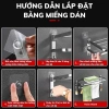 Giá treo khăn nhà tắm dán tường Inox 304 gấp gọn, móc di động, nhiều kích thước - 179k 5