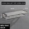 Giá treo khăn nhà tắm dán tường Inox 304 gấp gọn, móc di động, nhiều kích thước - 179k 10