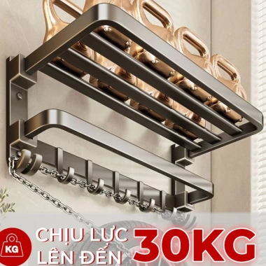 Giá treo khăn nhà tắm Enomax dán tường, thanh treo quần áo, thép chống gỉ, 350.000₫