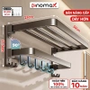 Giá treo khăn nhà tắm Enomax dán tường, thanh treo quần áo, thép chống gỉ, 350.000₫ 10