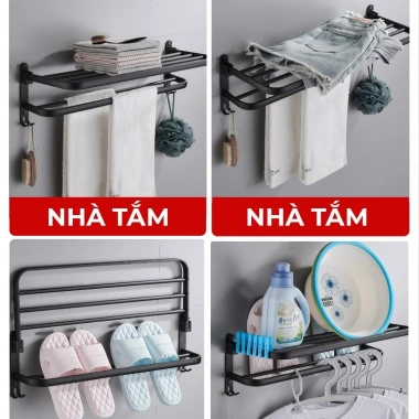 Giá treo khăn nhà tắm Enomax dán tường – thép carbon chống gỉ, bảo hành 10 năm, 350.000₫ 7 Giá treo khăn nhà tắm Enomax dán tường – thép carbon chống gỉ, bảo hành 10 năm, 350.000₫ 7