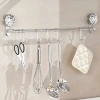 Giá Treo Khăn Nhà Tắm Hút Chân Không 130cm 6 Móc Không Khoan Đục - Thanh Treo Dép & Phơi Đồ Bếp 7