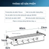 Giá Treo Khăn Phòng Tắm Inox 304 MoLuux 2 Tầng Gấp Gọn 5 Móc Dài 60cm - Dày Nặng 1.386g - Giá Ưu Đãi 305.000 6