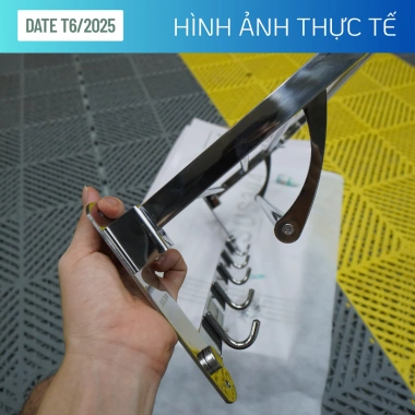 Giá Treo Khăn Phòng Tắm Inox 304 MoLuux 2 Tầng Gấp Gọn 5 Móc Dài 60cm - Dày Nặng 1.386g - Giá Ưu Đãi 305.000