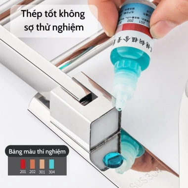 Giá Treo Khăn Tắm Inox 304 50cm Kèm Đinh Vít Khoan Tường - OENON 335k