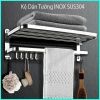 Giá Treo Khăn Tắm Inox 304 50cm Kèm Đinh Vít Khoan Tường - OENON 335k 10