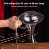 Giá treo ly rượu vang cổ điển kim loại đồng, treo 6 ly, có ngăn chai - 198.000 VND 7
