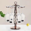 Giá treo ly rượu vang xoắn đồng cao cấp, thiết kế sang trọng, giảm giá 164.500₫