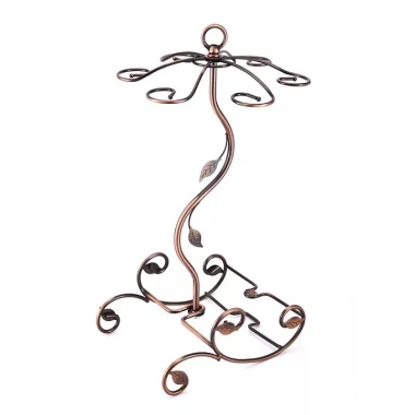 Giá treo ly và kệ để rượu vang decor màu đồng cao cấp 6 ly - giảm giá 350.000đ