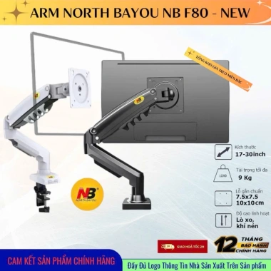 Giá Treo Màn Hình Máy Tính North Bayou NB F80 - Nhập Khẩu, BH 12 Tháng, 365.000 VNĐ