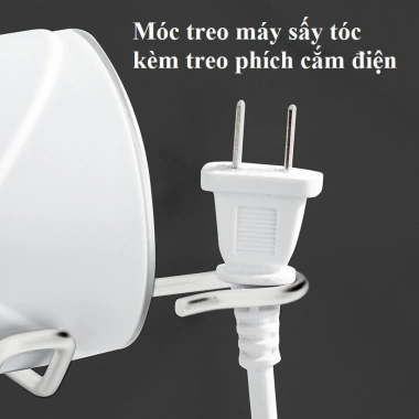 Gía Treo Máy Sấy Tóc Dán Tường Inox Không Rỉ - Tiết Kiệm Không Gian, Giá 65.000 VNĐ 6