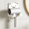 Giá treo máy sấy tóc gắn tường hình gấu cute nhựa kèm miếng dán - Chỉ 35k 5