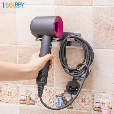 Giá treo máy sấy tóc inox 304 gắn tường HOBBY Home Decor MS3PC - Chỉ 139k