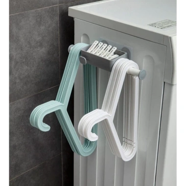 Giá treo móc kẹp quần áo gắn tường không đục lỗ - Miếng dán chắc, chịu lực tốt, gọn gàng - 55.000₫ 6 Giá treo móc kẹp quần áo gắn tường không đục lỗ - Miếng dán chắc, chịu lực tốt, gọn gàng - 55.000₫ 6
