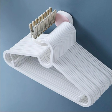 Giá treo móc phơi quần áo đa năng, kẹp dán tường chắc chắn - chỉ 15.000₫