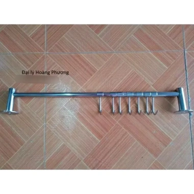 Giá treo nồi inox 304 7 móc di động - treo rổ rá, đồ bếp tiện lợi, hàng cực đẹp - Giá chỉ 79.100₫