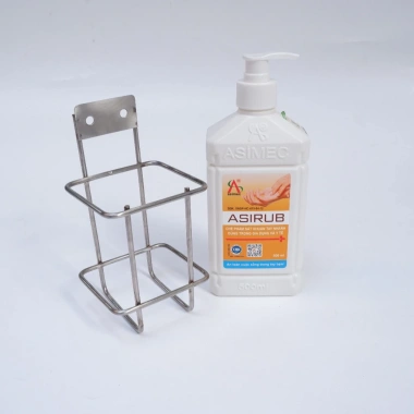Giá treo nước rửa tay đa năng Inox 304 500ml-1.000ml, treo tường, chai tròn và vuông