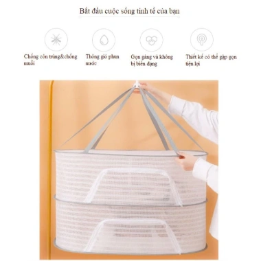 Giá Treo Phơi Thực Phẩm Ngăn Kéo Chống Ruồi Muỗi - 75.000, Không Gian Tiện Lợi