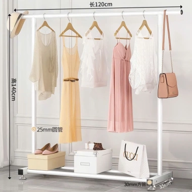 Giá treo quần áo đa năng chỗ để giày, bánh xe di chuyển, thép cacbon - 149.000₫ 10