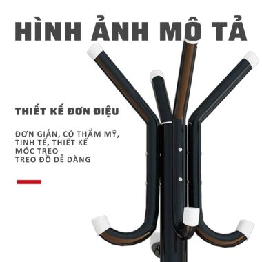 Giá treo quần áo đa năng, khung thép chắc chắn, sơn tĩnh điện chống rỉ - 79.000đ