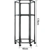 Giá Treo Quần Áo Di Động Xoay 360 Bánh Xe, Cây Phơi Đồ Đa Năng Bền Chắc 178k 8
