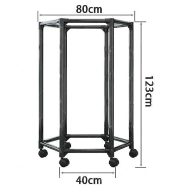 Giá Treo Quần Áo Di Động Xoay 360 Bánh Xe, Cây Phơi Đồ Đa Năng Bền Chắc 178k