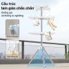 Giá treo quần áo gấp gọn thép không gỉ SPACEMADER - Giá phơi trẻ em, móc treo mũ kiểu cây, giảm giá 419.000₫ 3