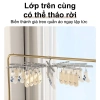 Giá treo quần áo gấp gọn thép không gỉ SPACEMADER - Giá phơi trẻ em, móc treo mũ kiểu cây, giảm giá 419.000₫ 5