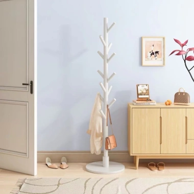 Giá treo quần áo gỗ CMG09 - Đa năng, chắc chắn cho phòng khách, ngủ, ký túc xá, 135k