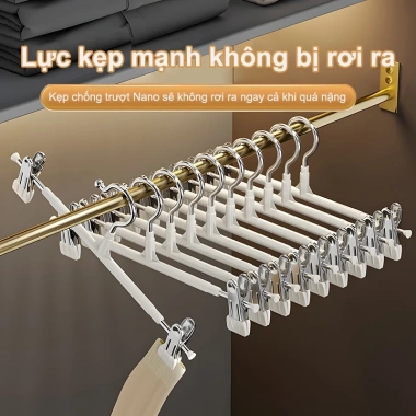 Giá Treo Quần Áo Inox Bọc Nhựa Cao Su Chống Trượt, Không Để Lại Vết Hằn - 63.063₫
