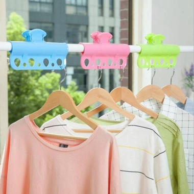 Giá treo quần áo NAPKERY - Kẹp ABS chống gió, giá phơi di động, tiết kiệm không gian, phù hợp gia đình