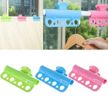 Giá treo quần áo NAPKERY - Kẹp ABS chống gió, giá phơi di động, tiết kiệm không gian, phù hợp gia đình