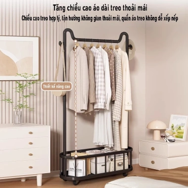 Giá treo quần áo phòng ngủ đa năng, tiết kiệm không gian, di động, gắn tường - Giá chỉ 262.530đ 3 Giá treo quần áo phòng ngủ đa năng, tiết kiệm không gian, di động, gắn tường - Giá chỉ 262.530đ 3