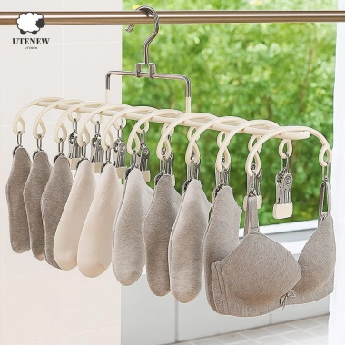 Giá treo quần áo UTENEW chống gió thép không gỉ 20 kẹp đa năng, chống trượt, phơi ngoài trời - Giá chỉ 111.980₫