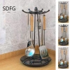 Giá treo thìa SDFG, xẻng nồi inox 6 móc, giá để đồ thìa dày xoay bền đẹp, chỉ 211.266₫