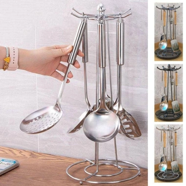 Giá treo thìa SDFG, xẻng nồi inox 6 móc, giá để đồ thìa dày xoay bền đẹp, chỉ 211.266₫ 8 Giá treo thìa SDFG, xẻng nồi inox 6 móc, giá để đồ thìa dày xoay bền đẹp, chỉ 211.266₫ 8